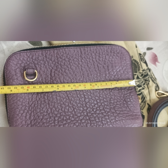 Authentic Burberry Heritage Grain Small Harrogate Crossbody Bag Dusky Mauve - Picture 11 of 16
